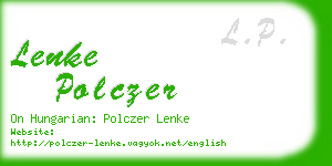 lenke polczer business card